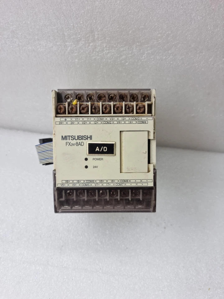 MITSUBISHI FX2N-8AD PLC PROGRAMMABLE CONTROLLER 24VDC (USED WORKING) MADE-JAPAN